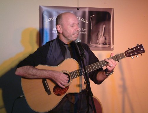 Phil Pipe performing at Carlisle Folk and Blues Club