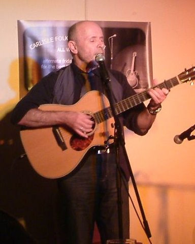 Phil Pipe performing at Carlisle Folk and Blues Club